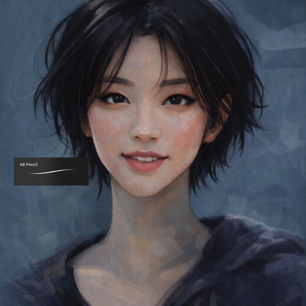 free procreate brush 6b pencil