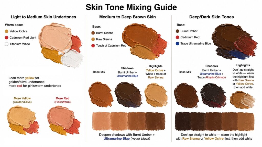 skin tone mixing guide