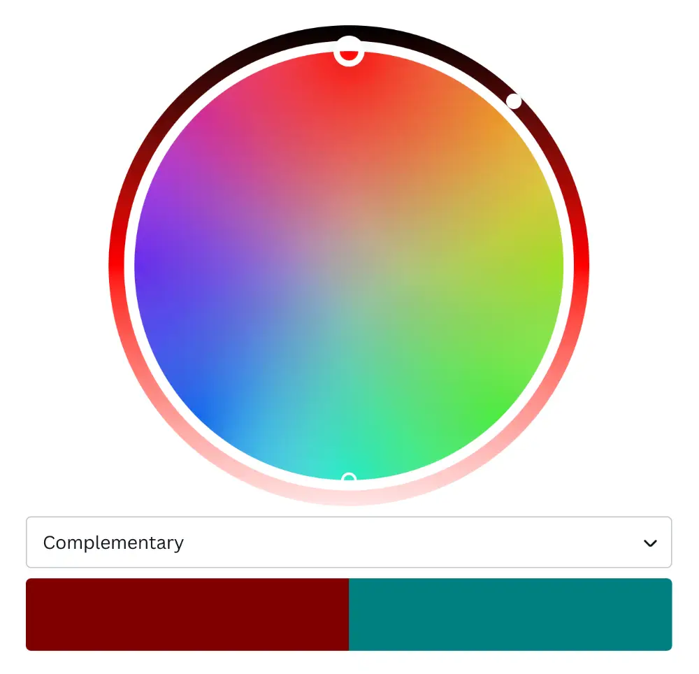 maroon complementary color