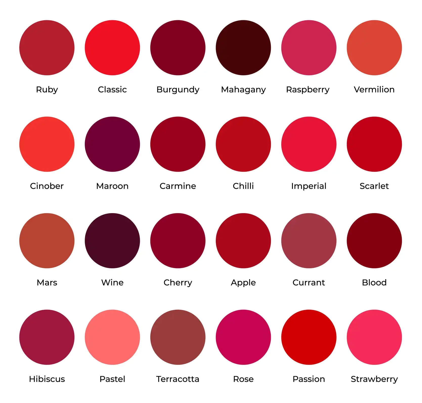 40 Shades Of Maroon Color Names HEX RGB CMYK Codes 