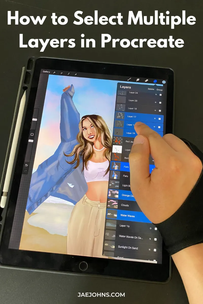 How to Select Multiple Layers in Procreate