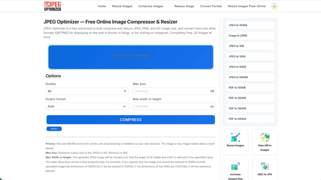 jpeg optimizer free lightroom plugin