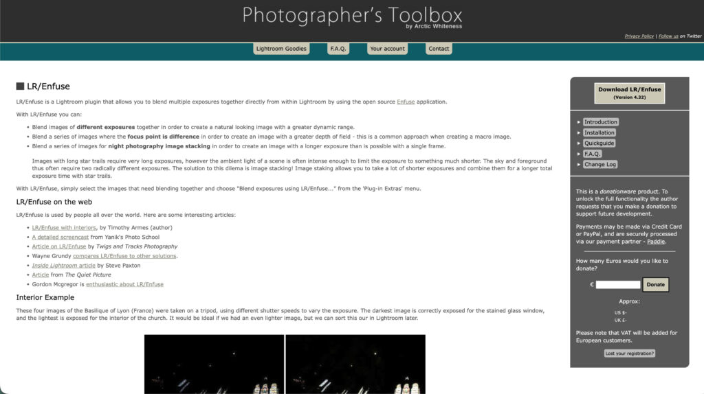 lr enfuse free lightroom plugin