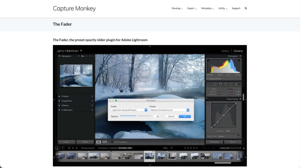 the fader free lightroom plugin