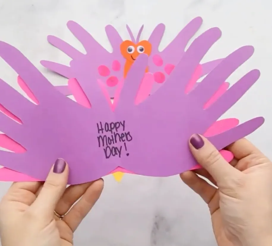 handprint mothers day card