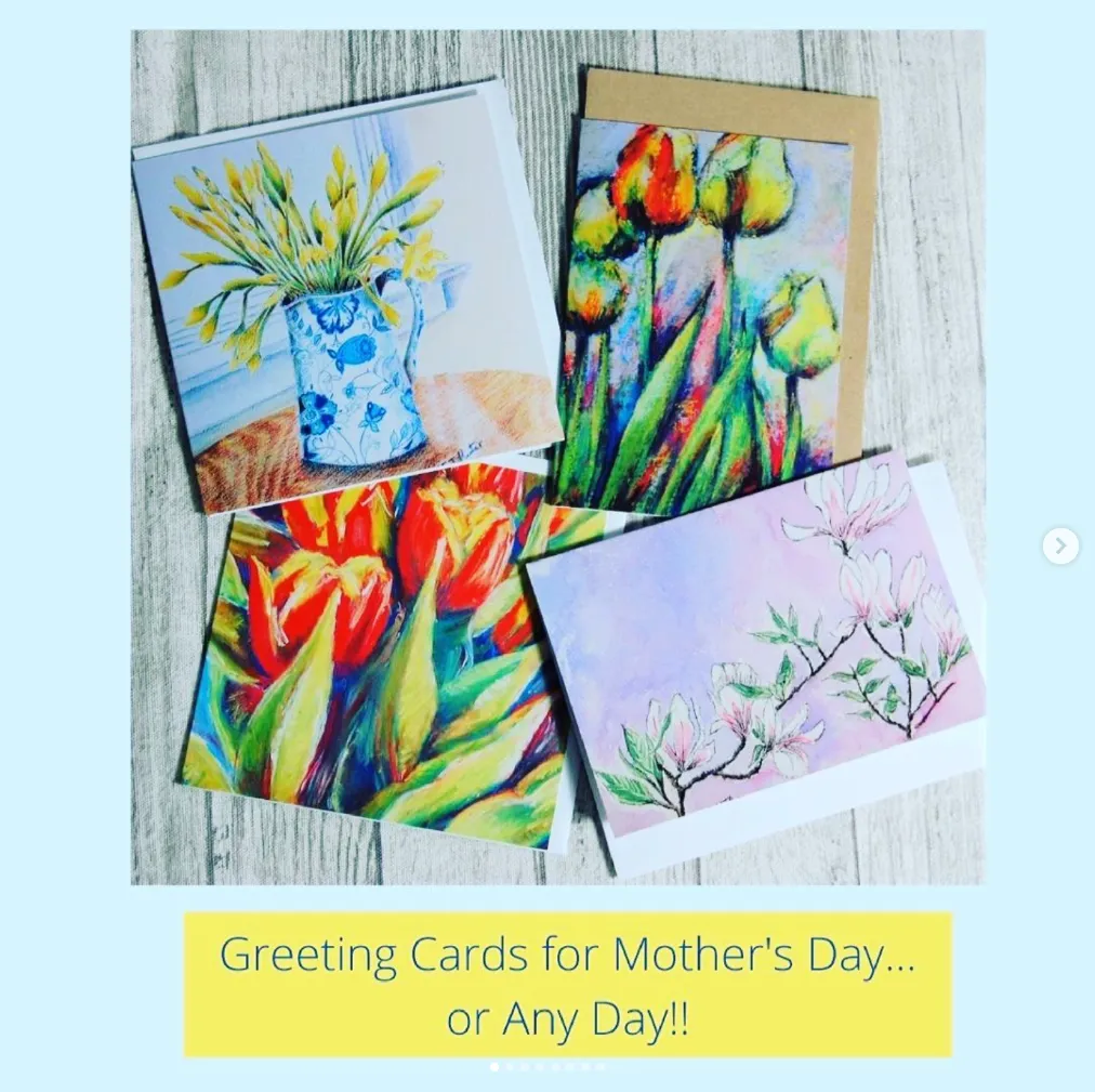 mothers day mixed media card