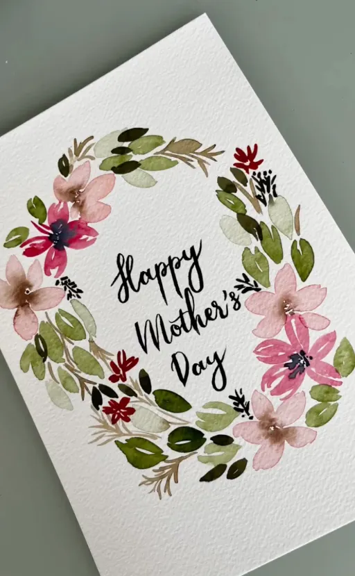 mothers day waterflower card