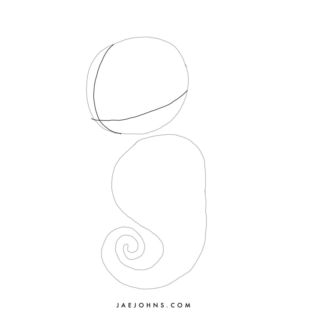 How to Draw a Seahorse