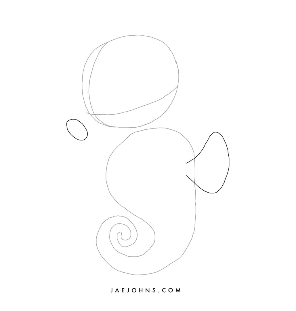 How to Draw a Seahorse