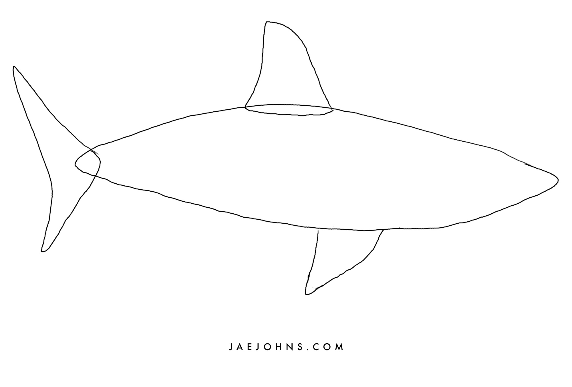 5 Easy Steps to Draw a Shark