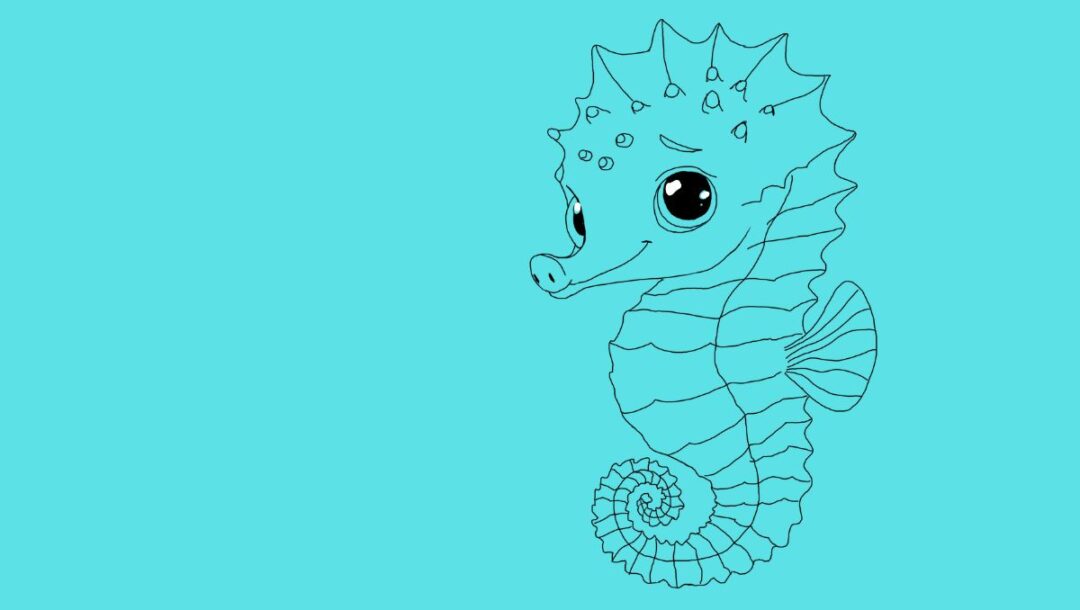 How to Draw a Seahorse