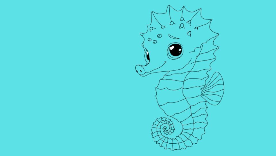 How to Draw a Seahorse