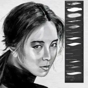 Procreate Watercolor Brush Set + Watercolor Canvas Template