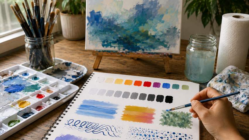 acrylic painting exercises