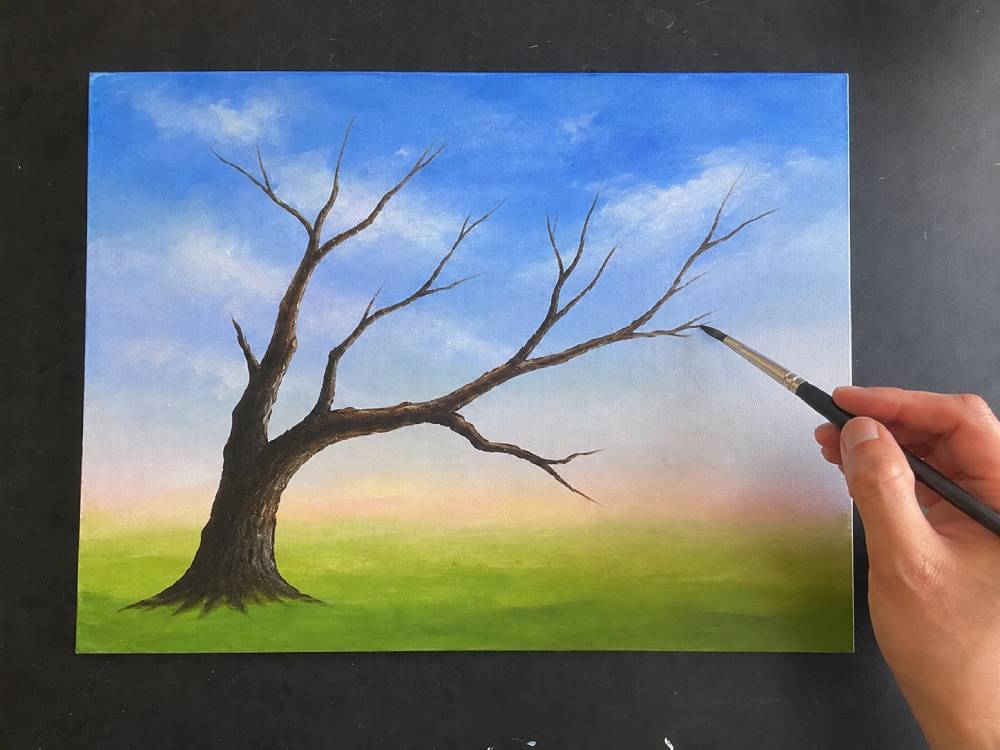cherry blossom tree step 2