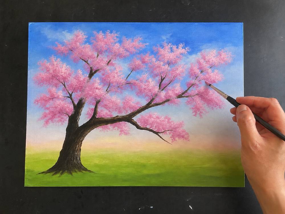 cherry blossom tree step 3