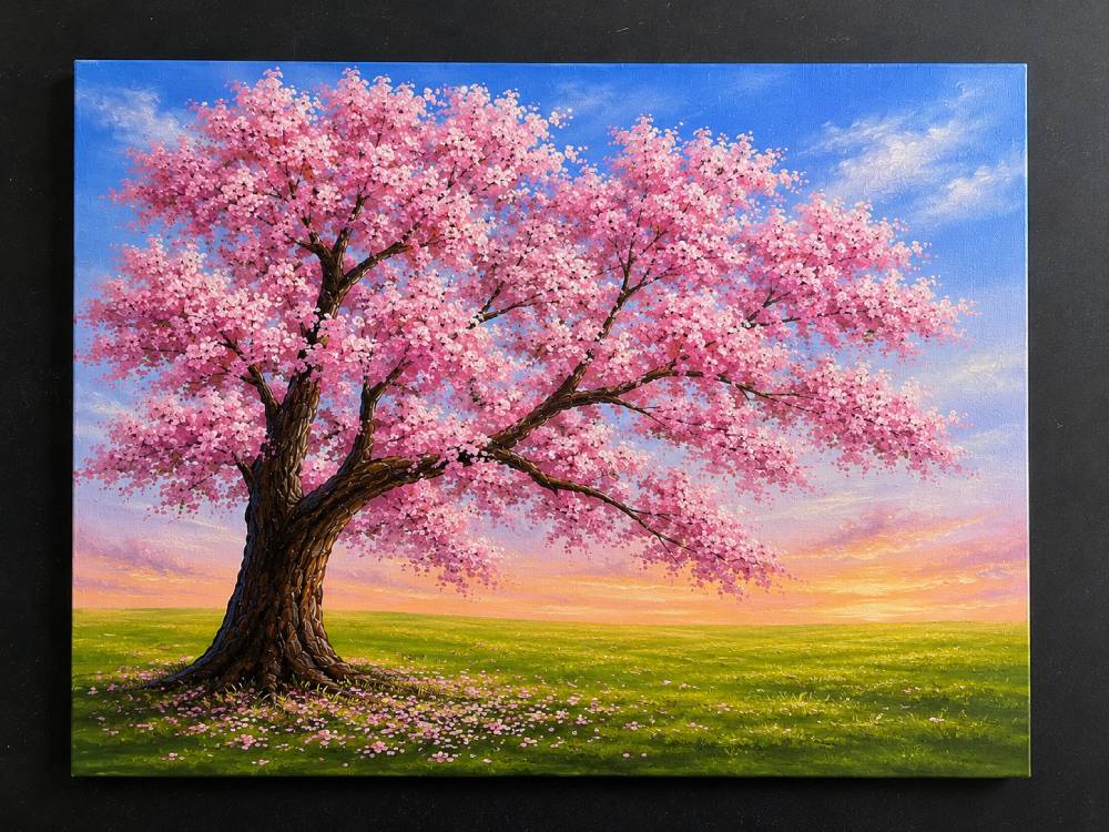 cherry blossom tree step 4