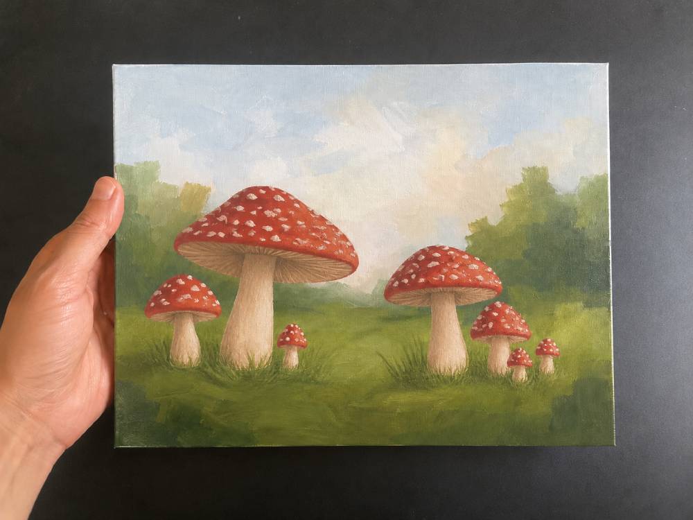 cottagecore mushrooms step 3