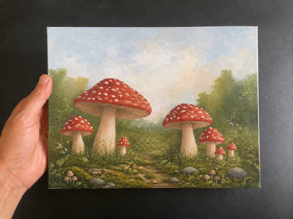 cottagecore mushrooms step 4
