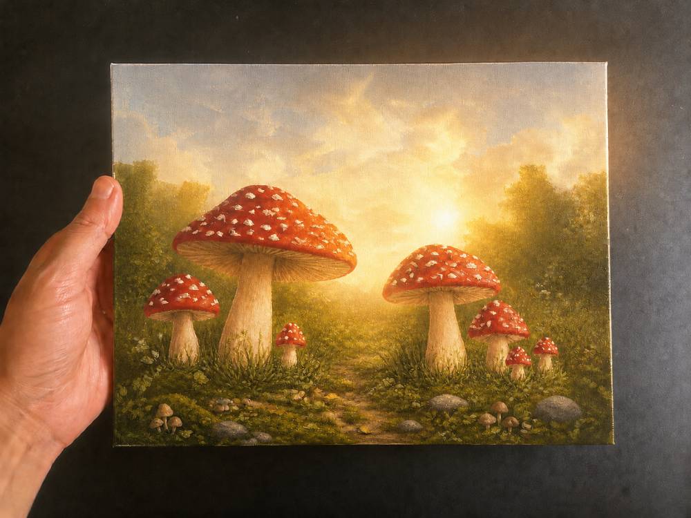cottagecore mushrooms step 5