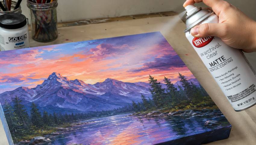 how to seal acrylic paintings