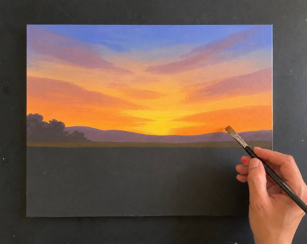 lavender field step 1