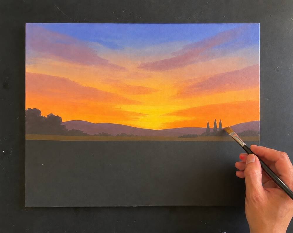 lavender field step 2