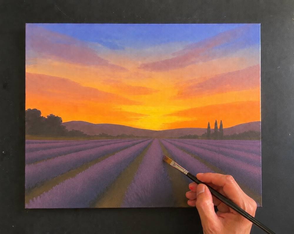lavender field step 3