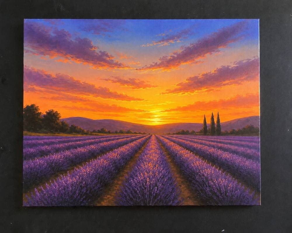 lavender field step 4