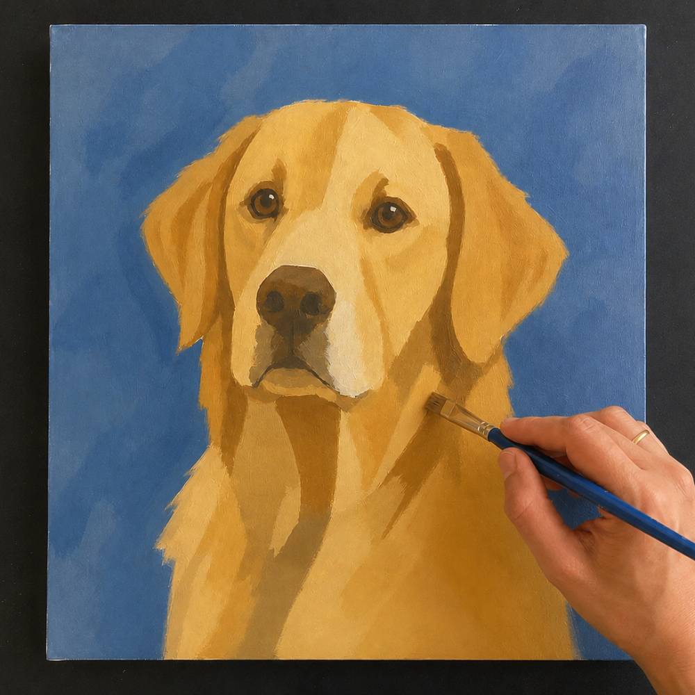pet portrait step 3