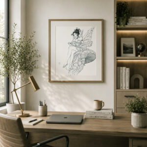 The Black Fairy From the Viral Drawing Video <br> <span style="font-size:15px">Over 250,000 views and 3,000 likes across Instagram & TikTok.</span>